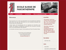 Tablet Screenshot of fasciatherapie.ch